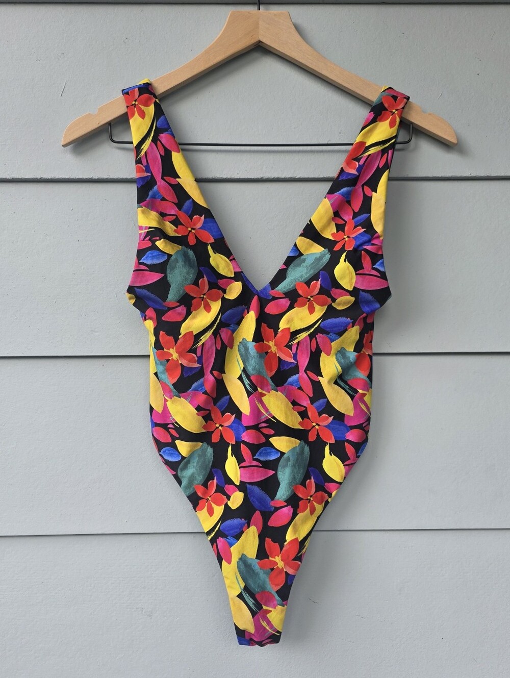 B Swim Colorful Floral Cheeky One Piece Swimsuit (S)  $160
